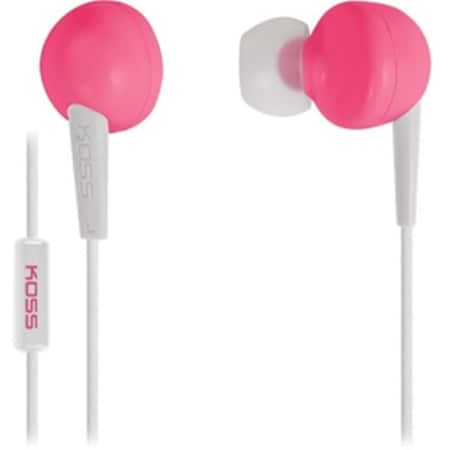 Awesome Audio In-Ear Headphones with Microphone Enhanced Driver - Pink AW3538598